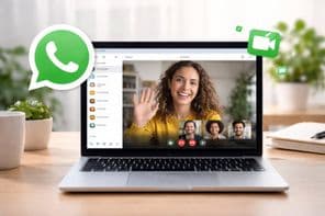 Écran d'appel vidéo WhatsApp Web