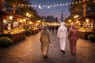 Promenade nocturne de Ramadan à Karama
