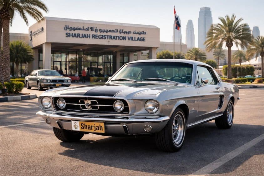 Échange de plaques d'immatriculation classiques à Sharjah