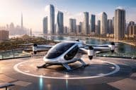 Taxi aérien à Sharjah : eVTOL au vertiport