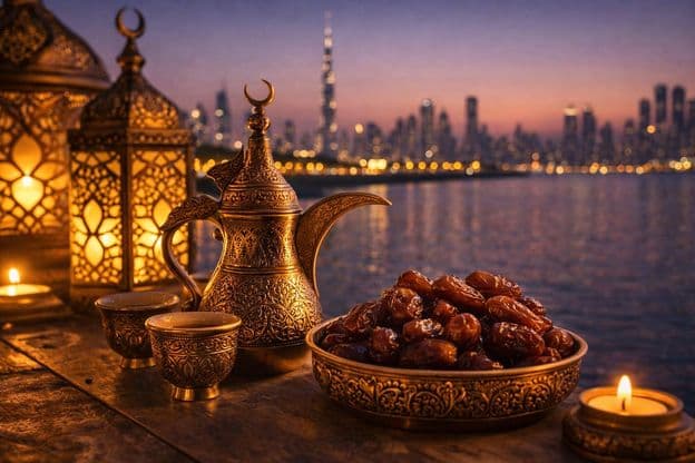 Lumières du Ramadan sur les rives de Dubaï.