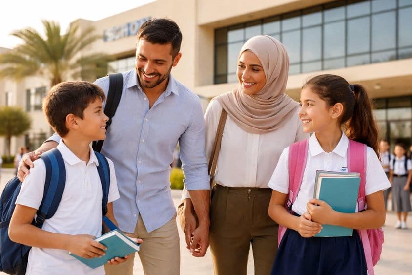 Moment de pause hivernale à l'école