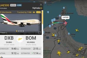 Carte de suivi en direct du vol EAU500