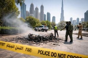 Avertissement de sécurité pour les débris tombés