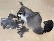 morceaux de fragments de roquette