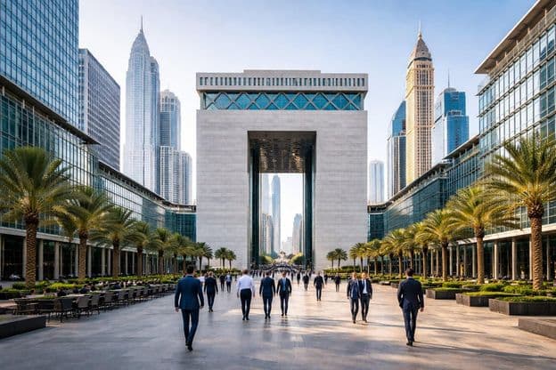 La vie dans le district financier de Dubaï