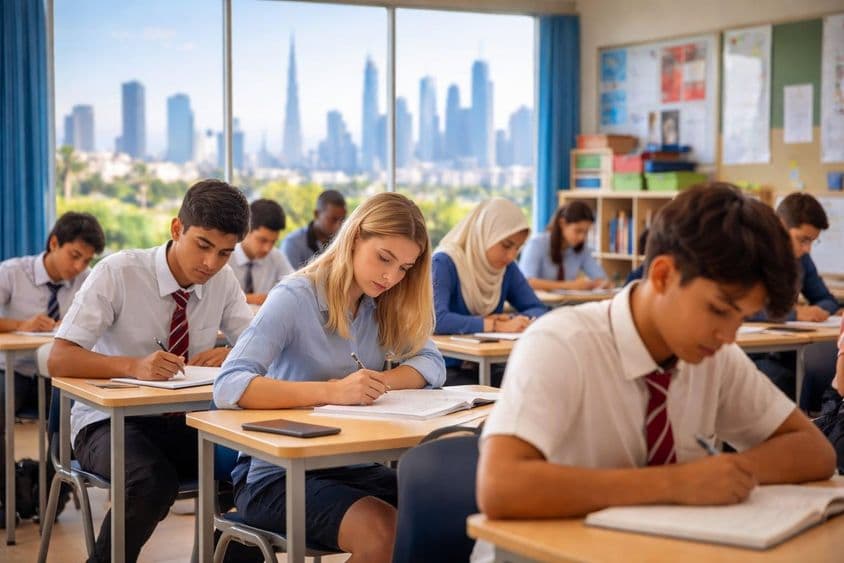 Étudiants dans une salle de classe