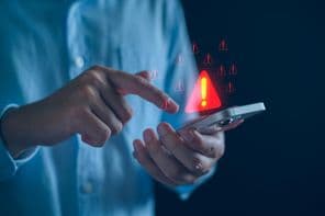 Alerte d'urgence sur un téléphone