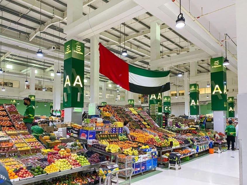 Marché de légumes à Dubaï