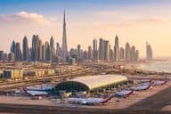 Vue panoramique de l'aéroport de Dubaï