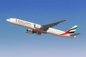 Emirates Boeing 777-300ER avion.