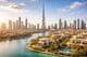 Vue panoramique de l'immobilier de luxe à Dubaï