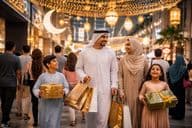 Atmosphère du shopping de l'Eid à Dubaï.