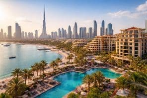 Skyline des hôtels de luxe de Dubaï