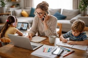 Télétravail avec des enfants