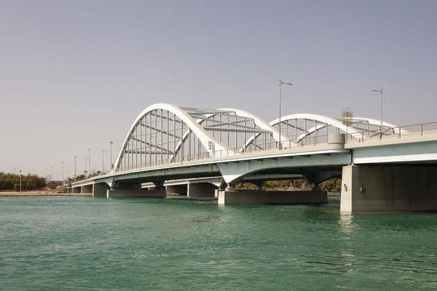 Pont Al Maqta à Abu Dhabi, Émirats Arabes Unis