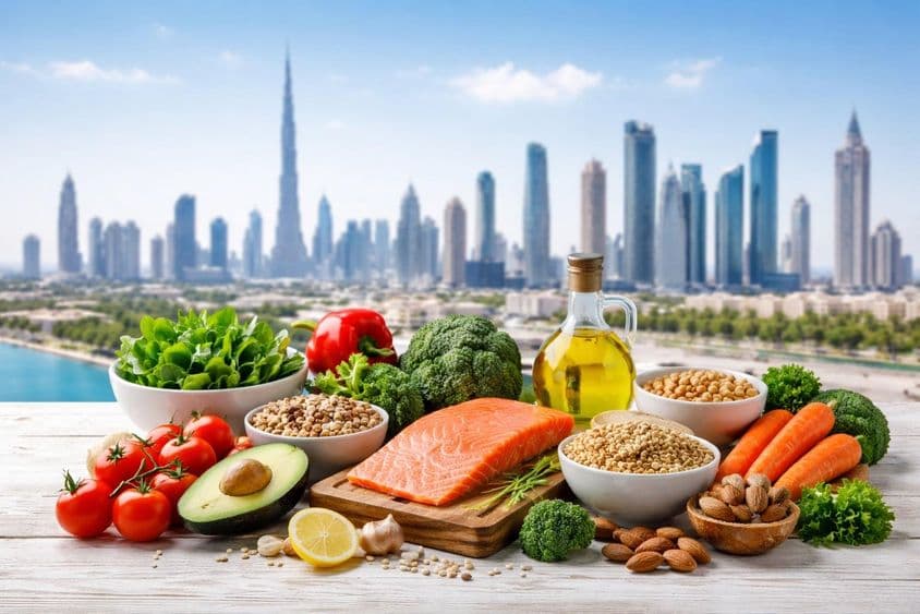 Aliments sains à Dubaï