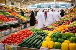 Marché frais dans une ambiance animée