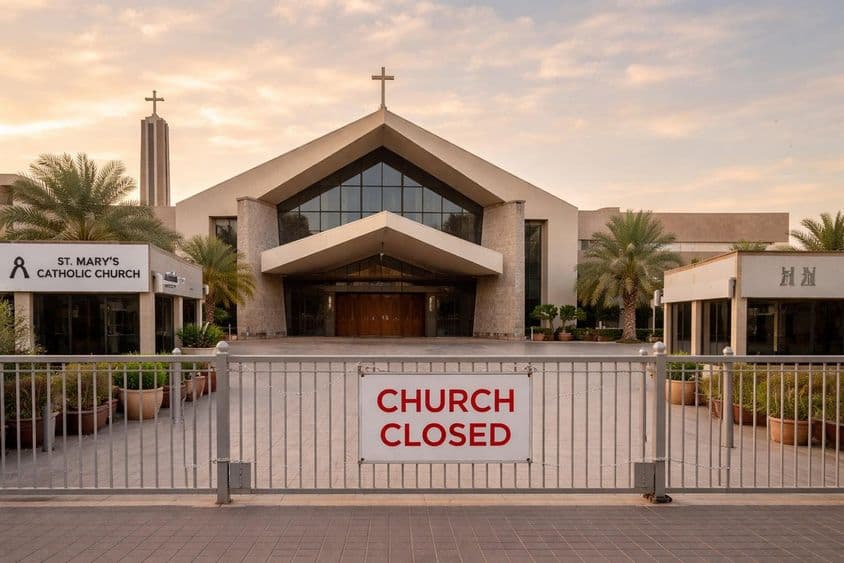 Fermeture temporaire des églises de Dubaï