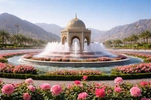 Vue de la Fontaine d'Eau de Rose de Kalba