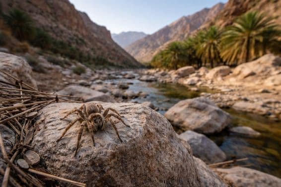 Découverte d'araignée du désert à Sharjah