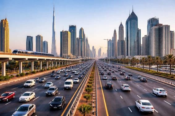 circulation à Dubaï avenir moderne