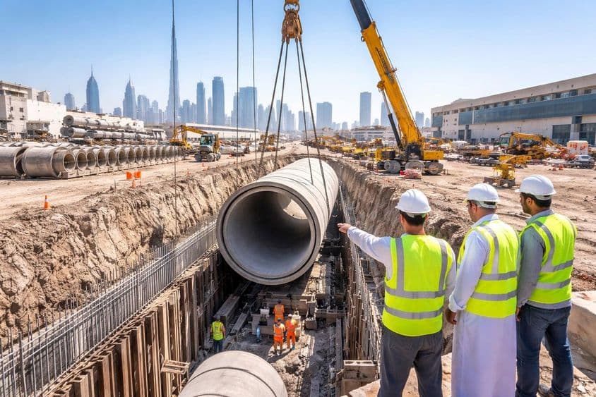 Développement de drainage à Al Quoz