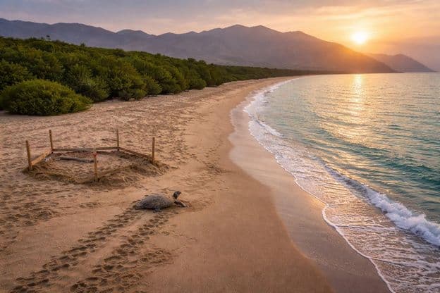 Trésor préservé de la plage de Kalba