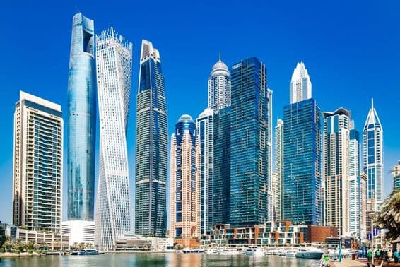 gratte-ciels dans Marina de Dubaï