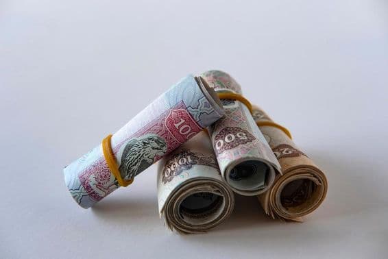 Collection de billets et pièces en dirhams des EAU