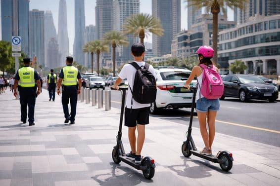 Transport à trottinette à Dubaï