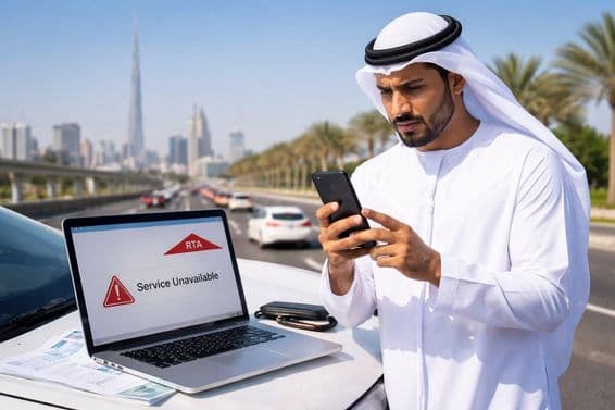 Panne du système RTA dans le transport de Dubaï