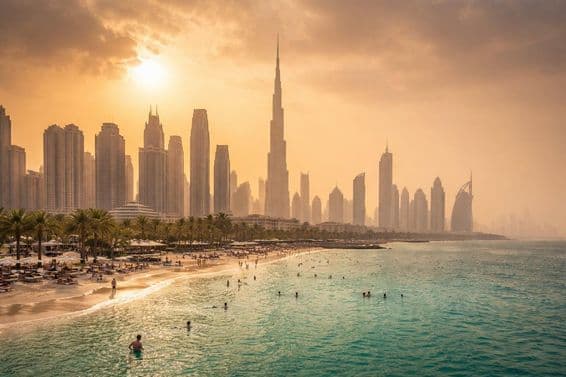 Ciel chaud et humide de Dubaï
