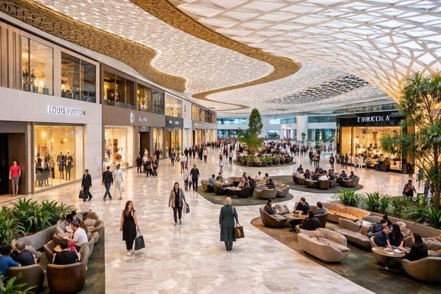 Expérience de shopping à l'aéroport