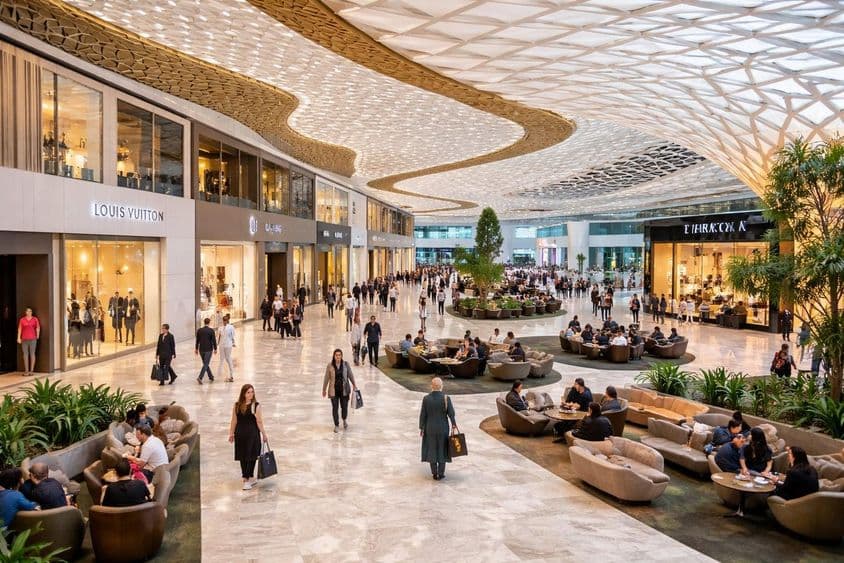 Expérience de shopping à l'aéroport