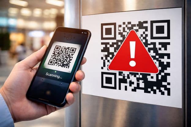 danger de l'escroquerie par QR code