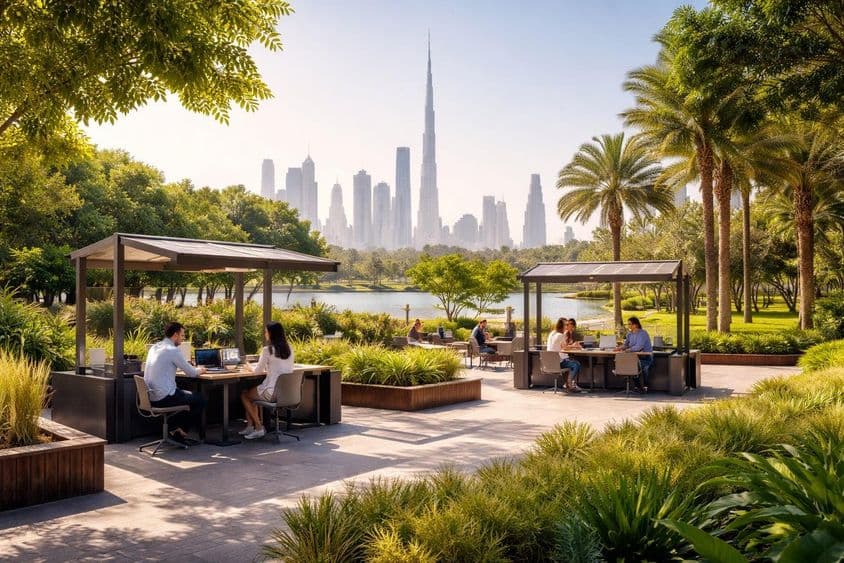 Travailler au parc à la manière de Dubaï
