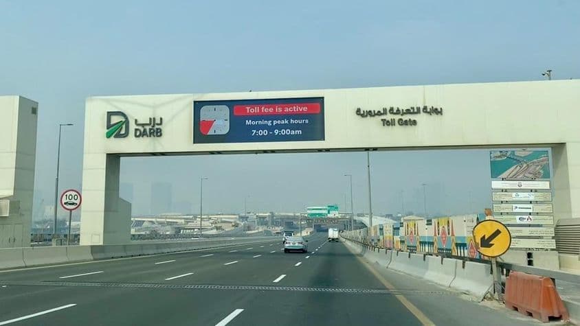 Système de péage DARB à Abu Dhabi