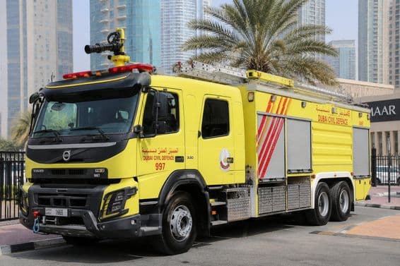 Pompiers de Dubaï en attente