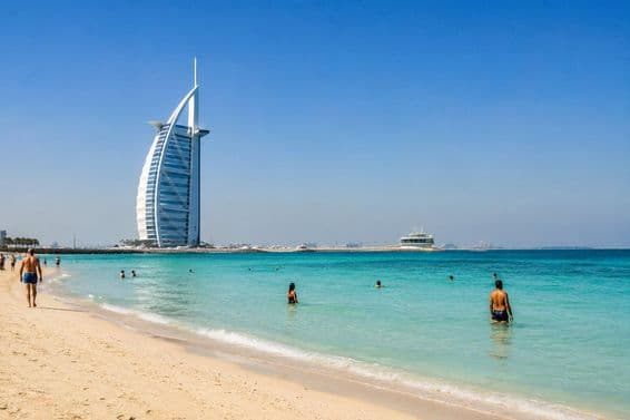 Plage de Dubaï dimanche