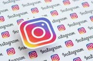 Logo Instagram imprimé sur papier
