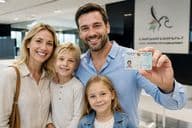 Famille de Dubaï avec Visa doré