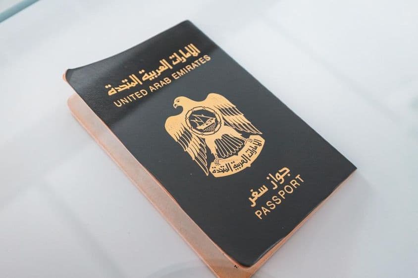Passeport des Émirats arabes unis.