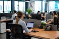Atmosphère d'un espace de travail moderne