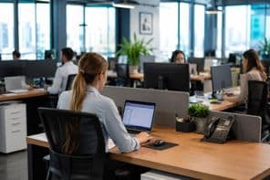 Atmosphère d'un espace de travail moderne