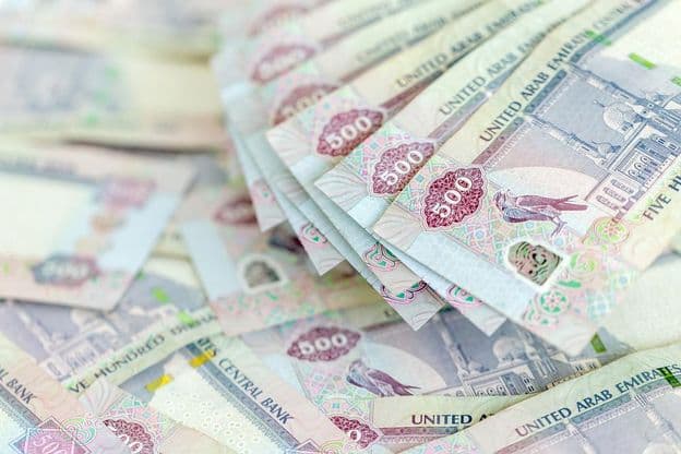 Dirhams des Émirats Arabes Unis.