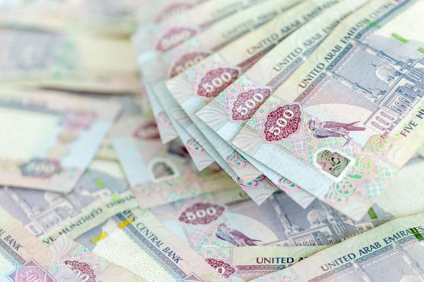 Dirhams des Émirats Arabes Unis.